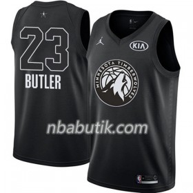 NBA Mænd Trøje Minnesota Timberwolves Jimmy Butler 23 2018 All Star Jordan Brand Sort Swingman